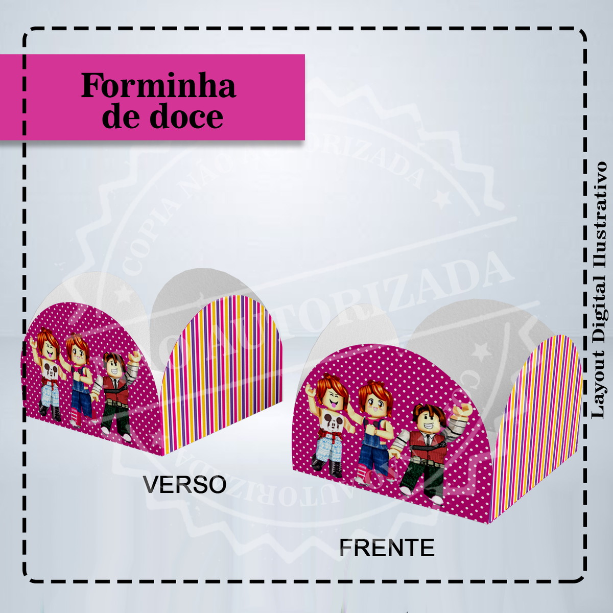 TOPPER E FORMINHA JULIA MINEGIRL - ARQUIVO DIGITAL