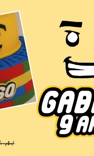 Topper Lego Para Topo De Bolo Com Nome Personalizado
