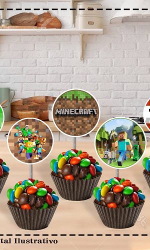 TOPPER MINECRAFT - ARQUIVO DIGITAL