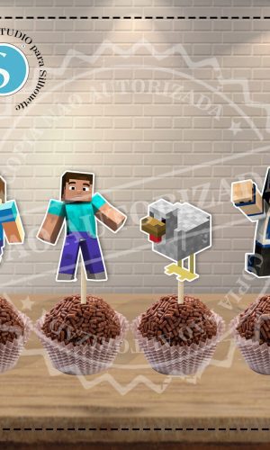 TOPPER MINECRAFT - ARQUIVO DIGITAL