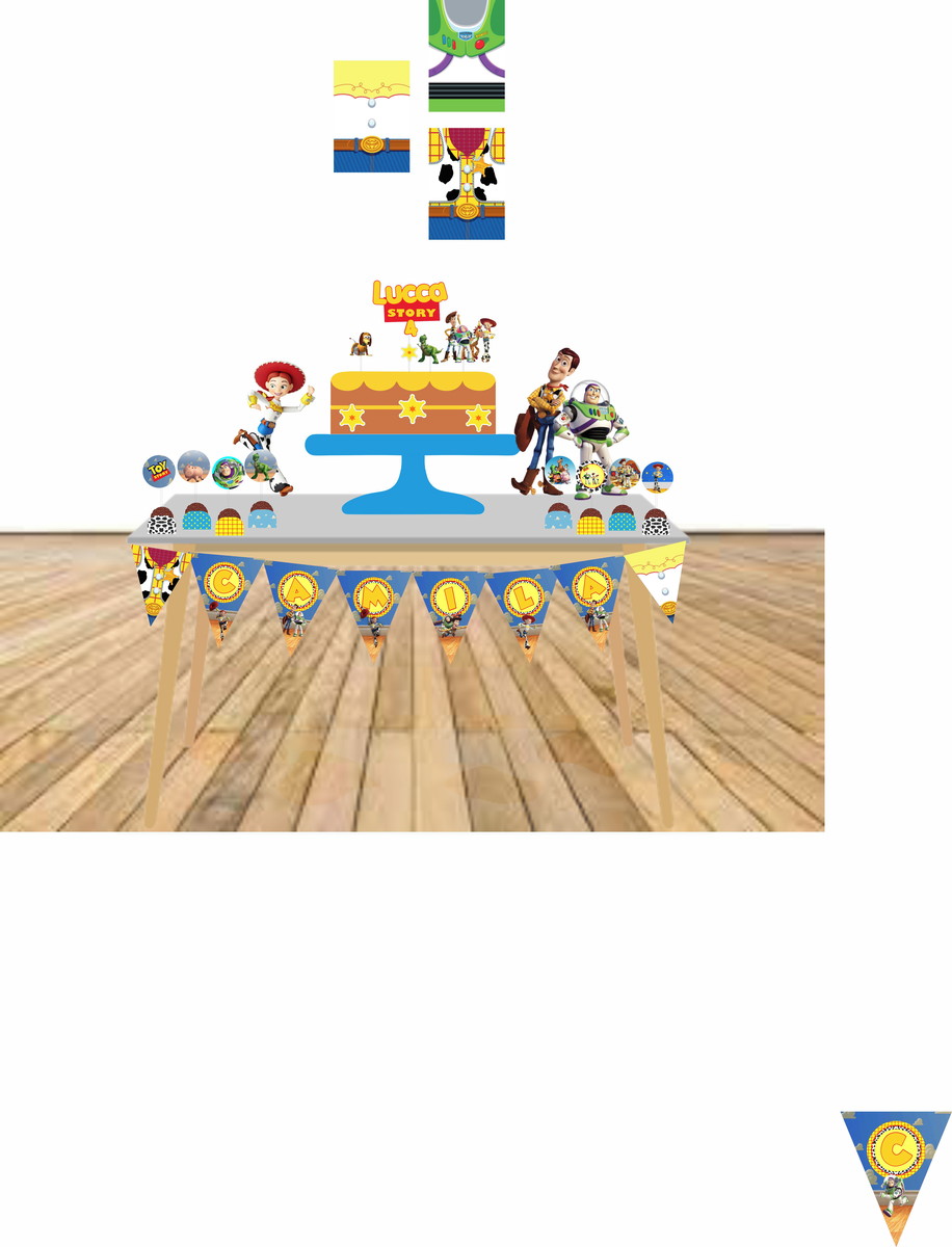 Toy Story Topo de Bolo, Cartazes, Bandeiras