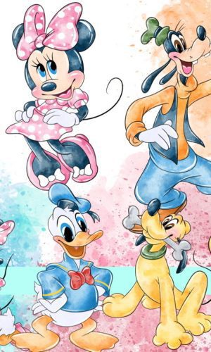 Turma do Mickey Aquarela Kit Digital Compre 1 Leve 3