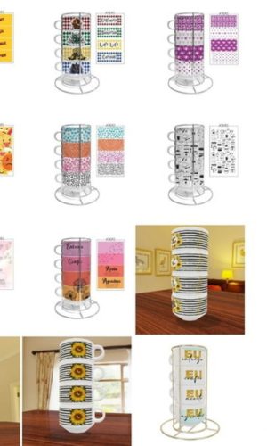 Xícaras Torre - Combo - Kit Digital para Sublimação
