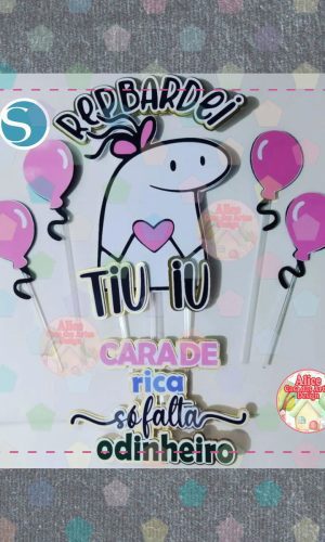 Xy004 - Arquivo Topo de Bolo Flork Camadas - Studio