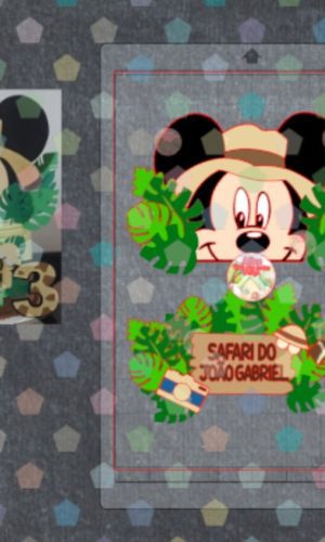 Y2776 - Arquivo Mickey Safari Camadas - Studio