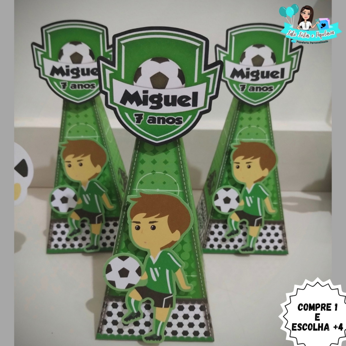 10 - Arquivo de Corte Kit Só Um Bolinho Futebol - Imagem 3