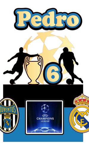#115 - Arquivo de Corte Topo de Bolo - Futebol Uefa