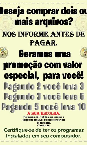 A3077 - Arquivo de Corte Topo de Bolo Promoção - Studio