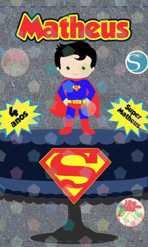 1914 - ARQUIVO TOPPER SUPERMAN CUTE CAMADAS - STUDIO