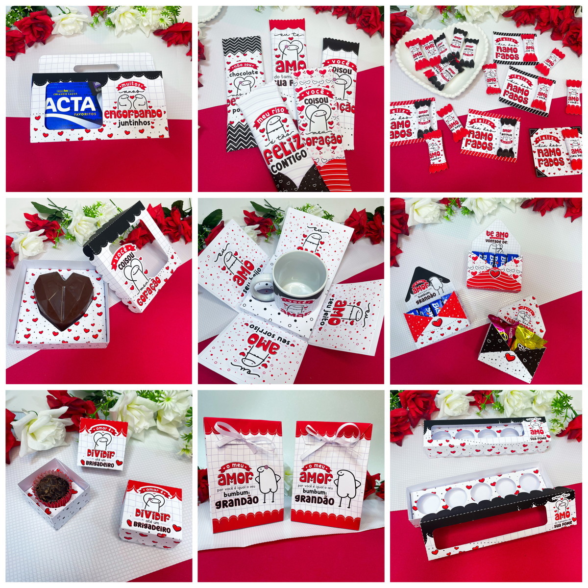 20- COMBO KIT DIGITAL Dia dos Namorados Flork Meme lettering - Imagem 2