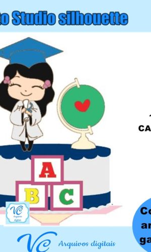 226- Arquivo de Corte Topo Formatura / Abc em Camadas