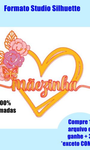 242- Arquivo de Corte Topo de bolo dia das mães- Mãenzinha