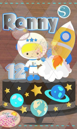 2531 - Arquivo Topo Astronauta Menino Camadas - Studio