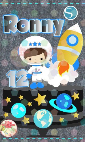 2531 - Arquivo Topper Astronauta Menino Camadas - Studio