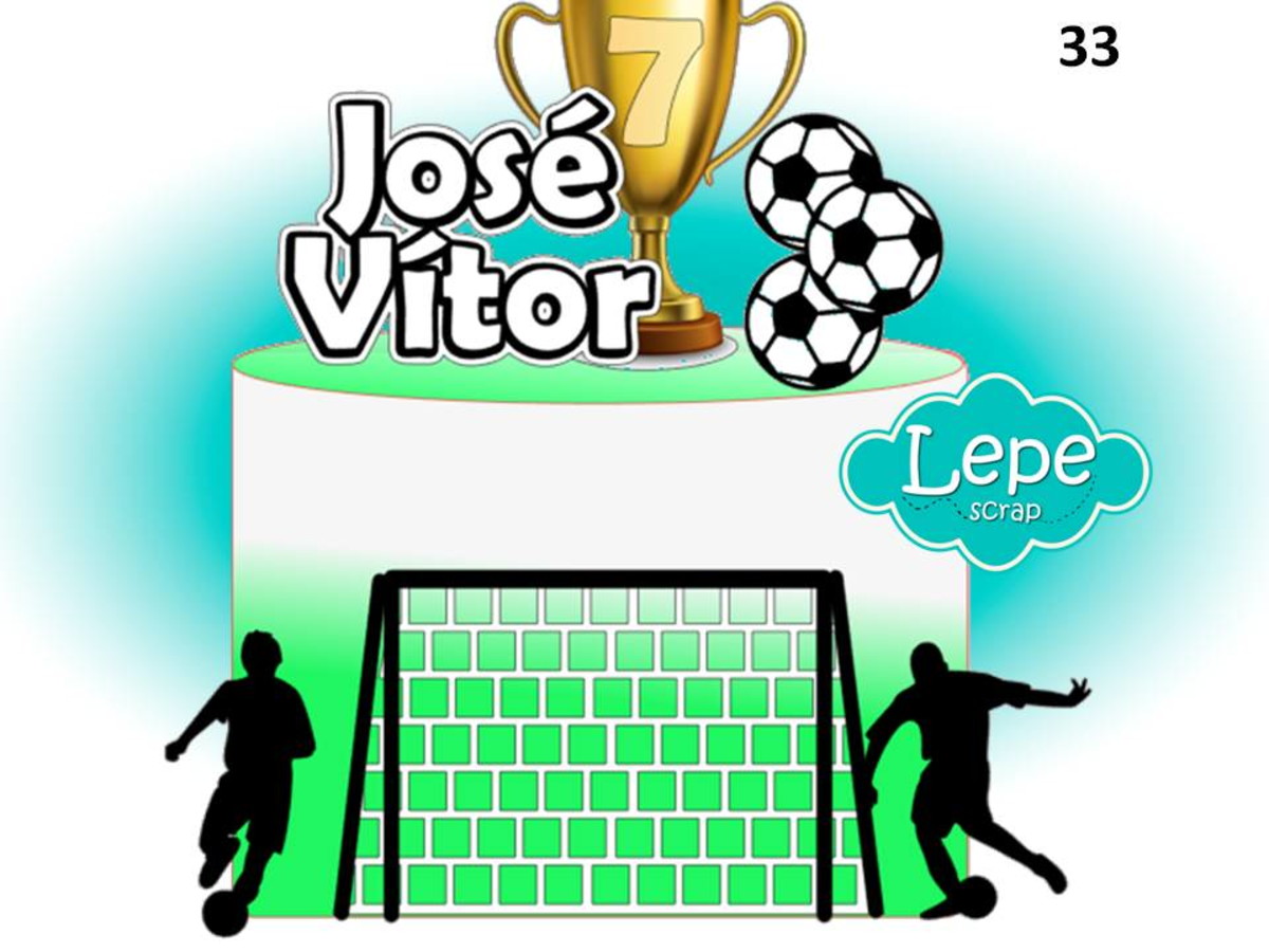 M33 Topo de bolo Futebol