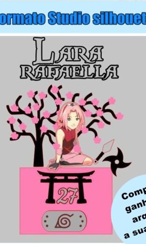 339- Arquivo de corte Topo de Bolo Sakura - Naruto