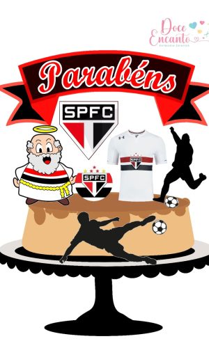 522 - Topo de Bolo São Paulo Futebol