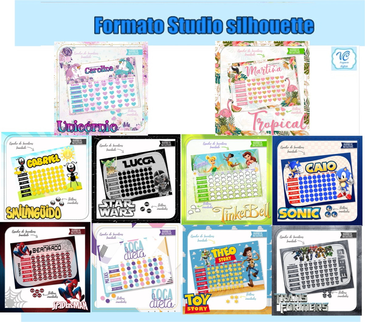 631- Combo Quadro de Incentivo - Arquivo de corte- STUDIO - Imagem 4