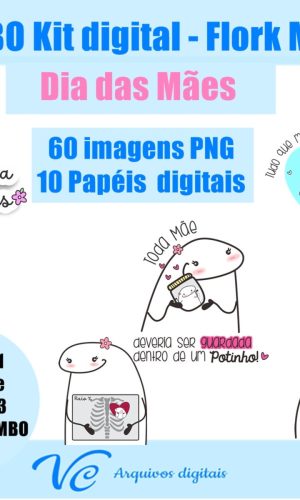 643- COMBO Kit Digital Flork Dia das Mães Bento CAKE