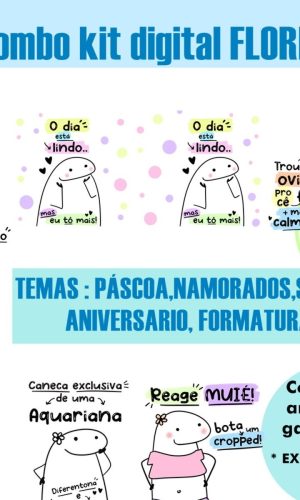 652- COMBO Kit Digital FLORK BENTO CAKE