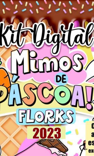 655- Combo Kit Digital Flork Bento Cake Pascoa 2023