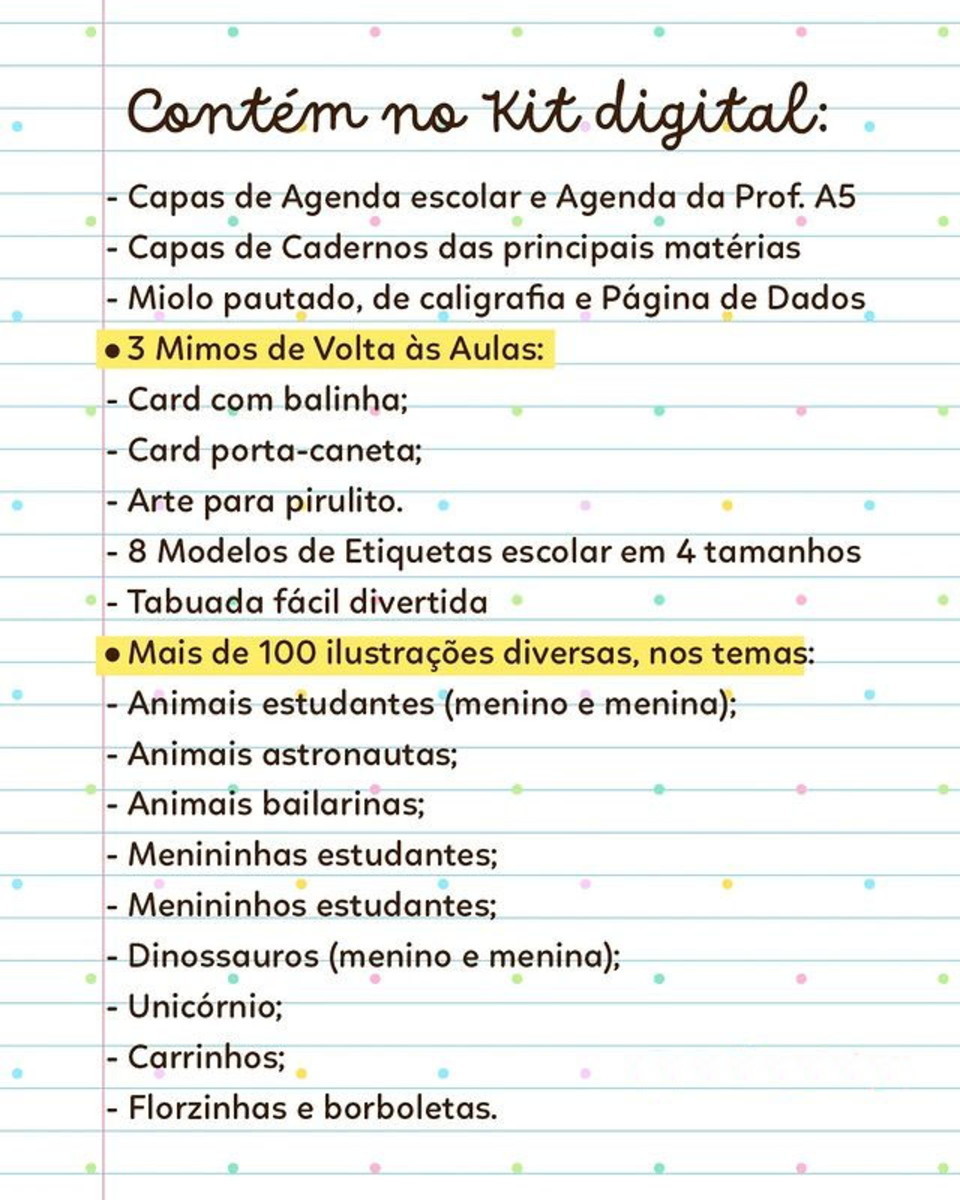659- Combo Kit Digital Volta às Aulas 2023 -03 - Imagem 3