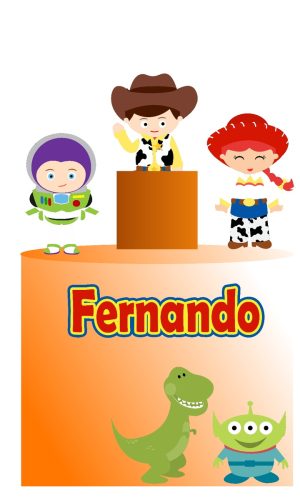 729 - Arquivo Digital Topo de Bolo Toy Story Cute