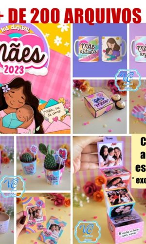 758- Combo Kit Digital Dia das Mães 2023 -mimos e Canecas