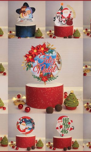 7583-topos de Bolo Ano Novo e Natal - Studio e pdf