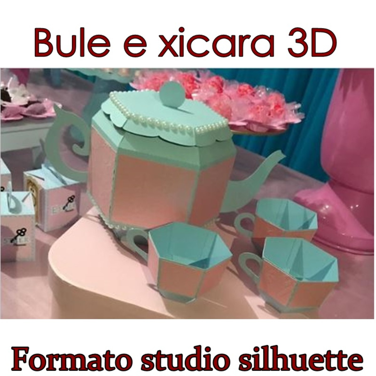 Arquivo Corte Bule e Xícara 3d Cod: 913