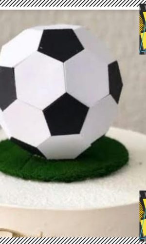 Arquivo Corte Caixa Bola de Futebol 3d