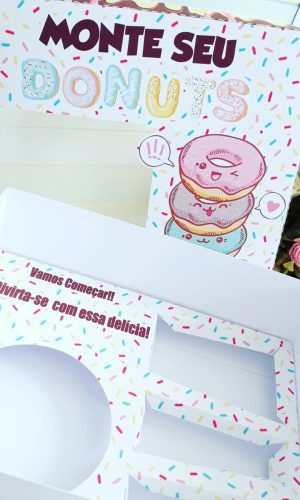 Arquivo de corte caixa donuts dia das crianças