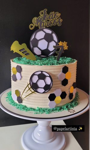 Arquivo Corte - Topo Bolo - Futebol - Bola - 038
