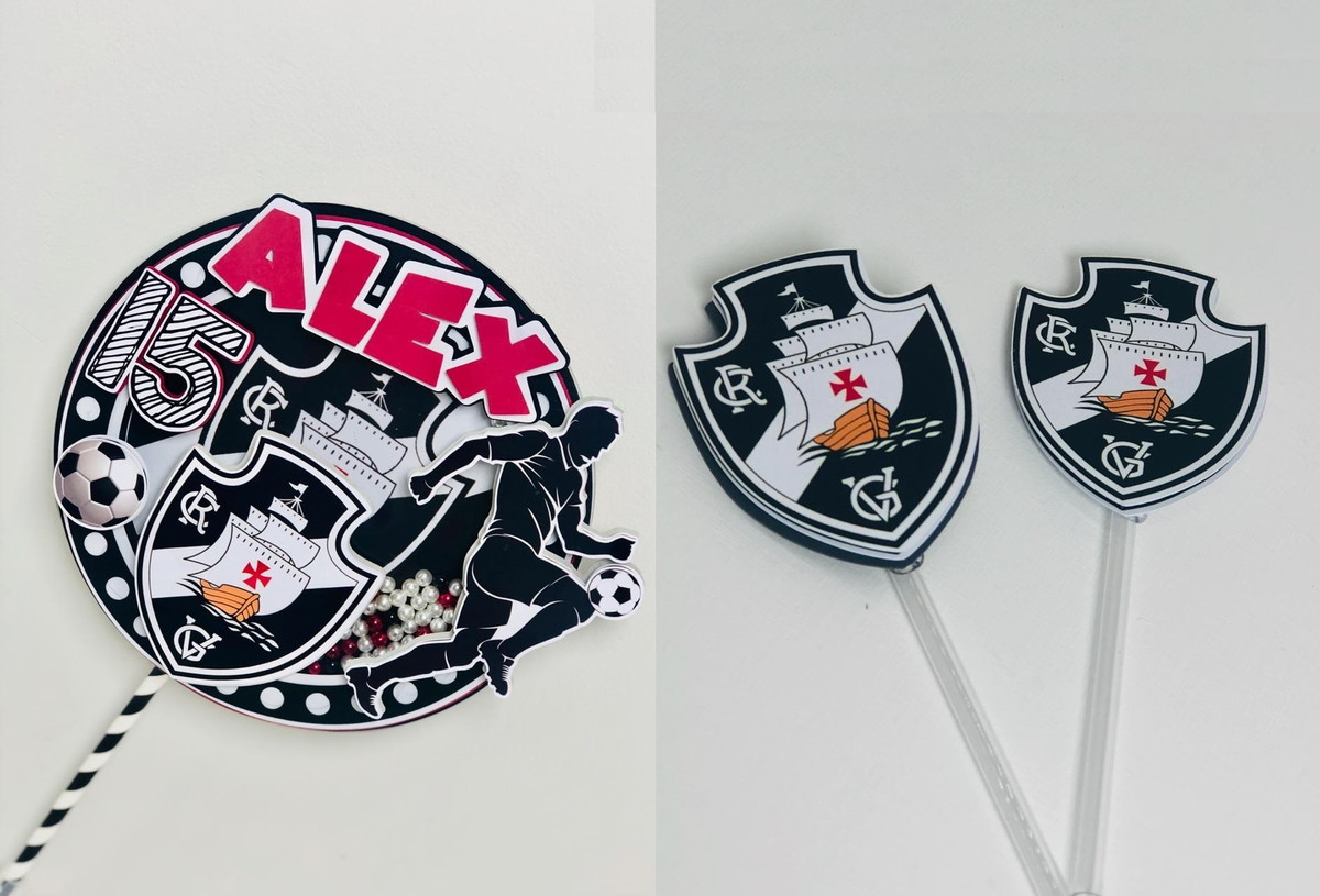 Arquivo Corte Topo Bolo Shaker Docinhos Vasco Futebol