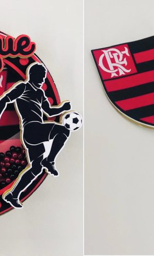 Arquivo Corte Topo Bolo Shaker e Docinhos Flamengo