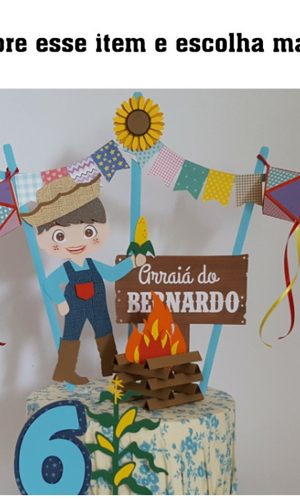 Arquivo Corte: Topo de Bolo Arraiá Menino 016