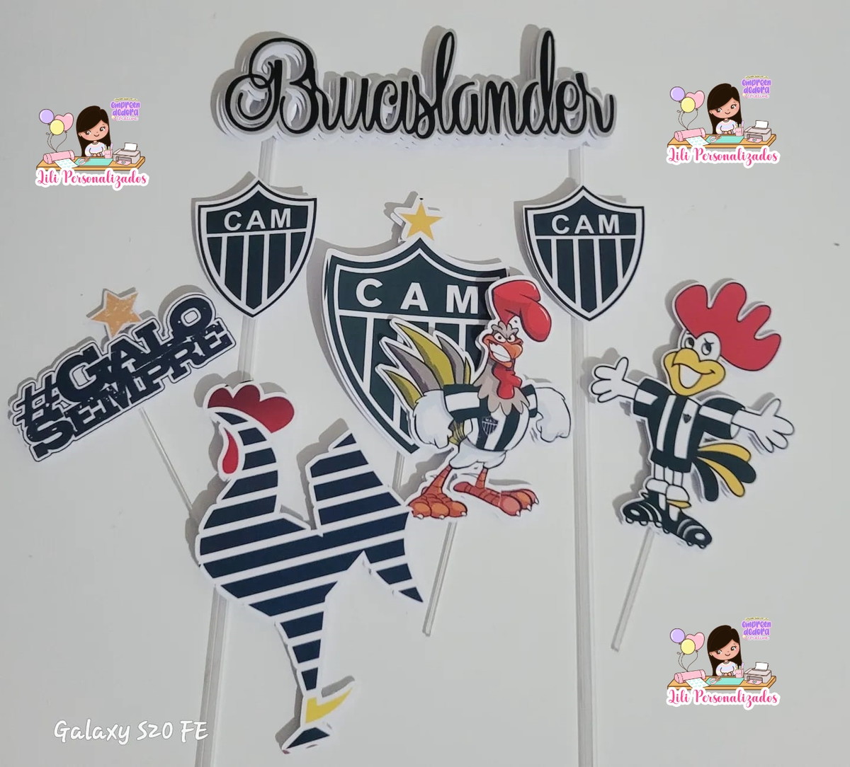 Arquivo Corte Topo de Bolo Atlético Mg Lili