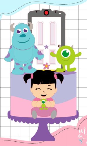 Arquivo Corte: Topo de Bolo Baby Monstros Sa Cute 010