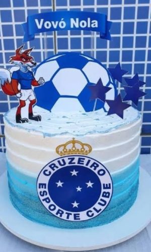 Arquivo Corte Topo de Bolo Cruzeiro Raposa e Bola Lili