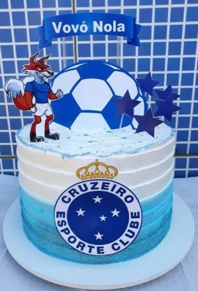 Arquivo Corte Topo de Bolo Cruzeiro Raposa e Bola Lili