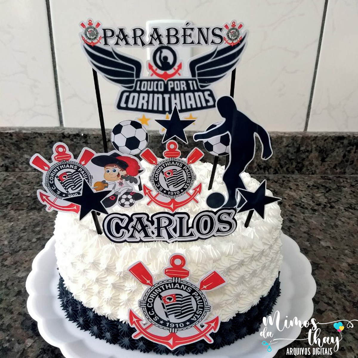 Arquivo Corte: Topo de Bolo Futebol 003