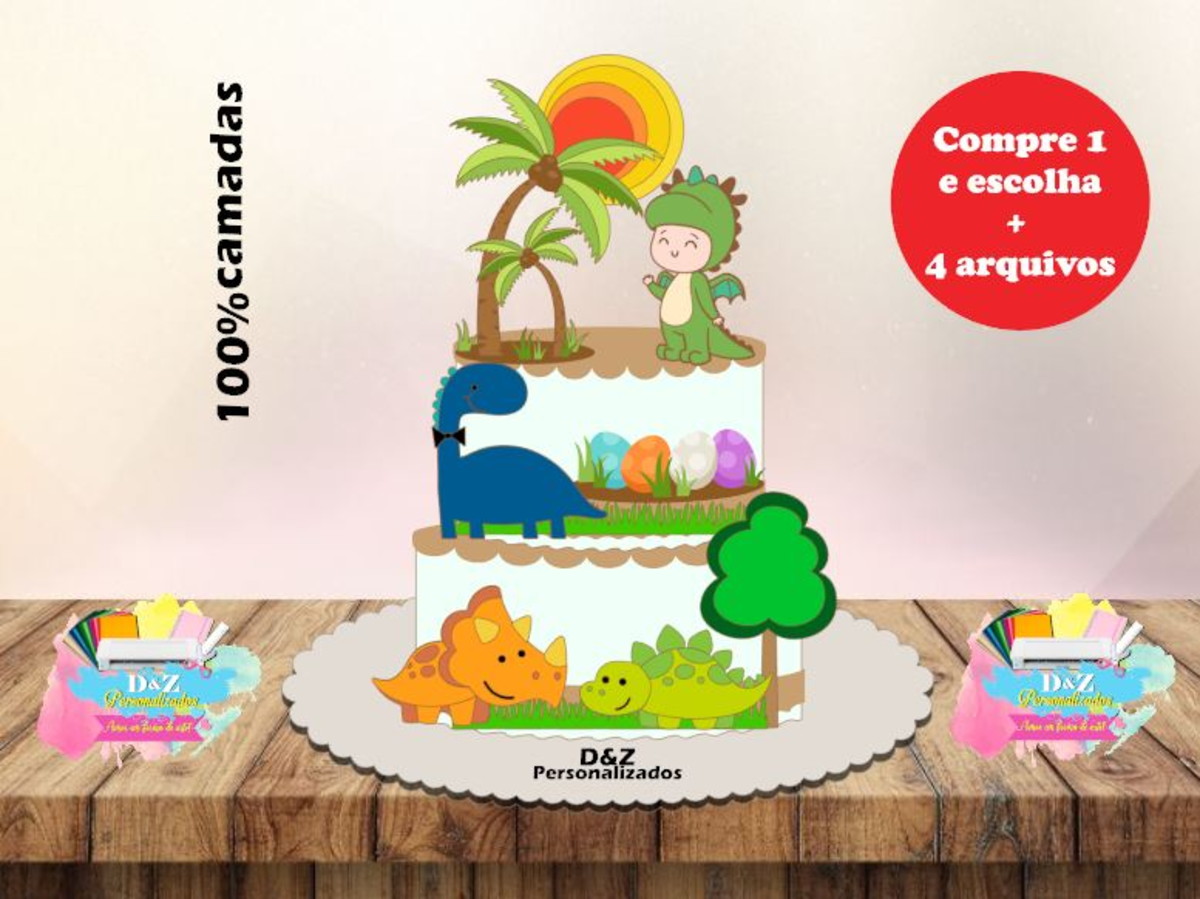 Arquivo Corte - Topo Menino Dinossauro-cod.1084