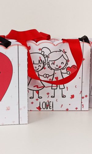 Arquivos de Corte Sacolas Namorados