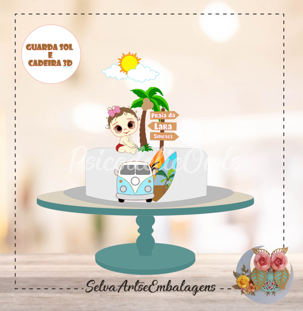 Arquivo de Corte Baby Praia 2 Menina Cute