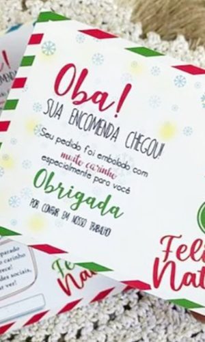 Arquivo de Corte Cartão Natal Cliente