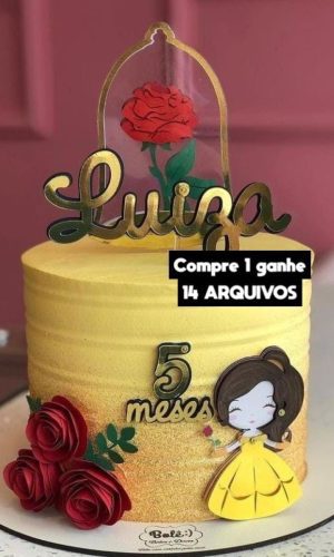 Arquivo de Corte- Bela e a Fera Cute