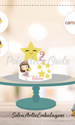 Arquivo de Corte Brilha Brilha Estrelinha Menina