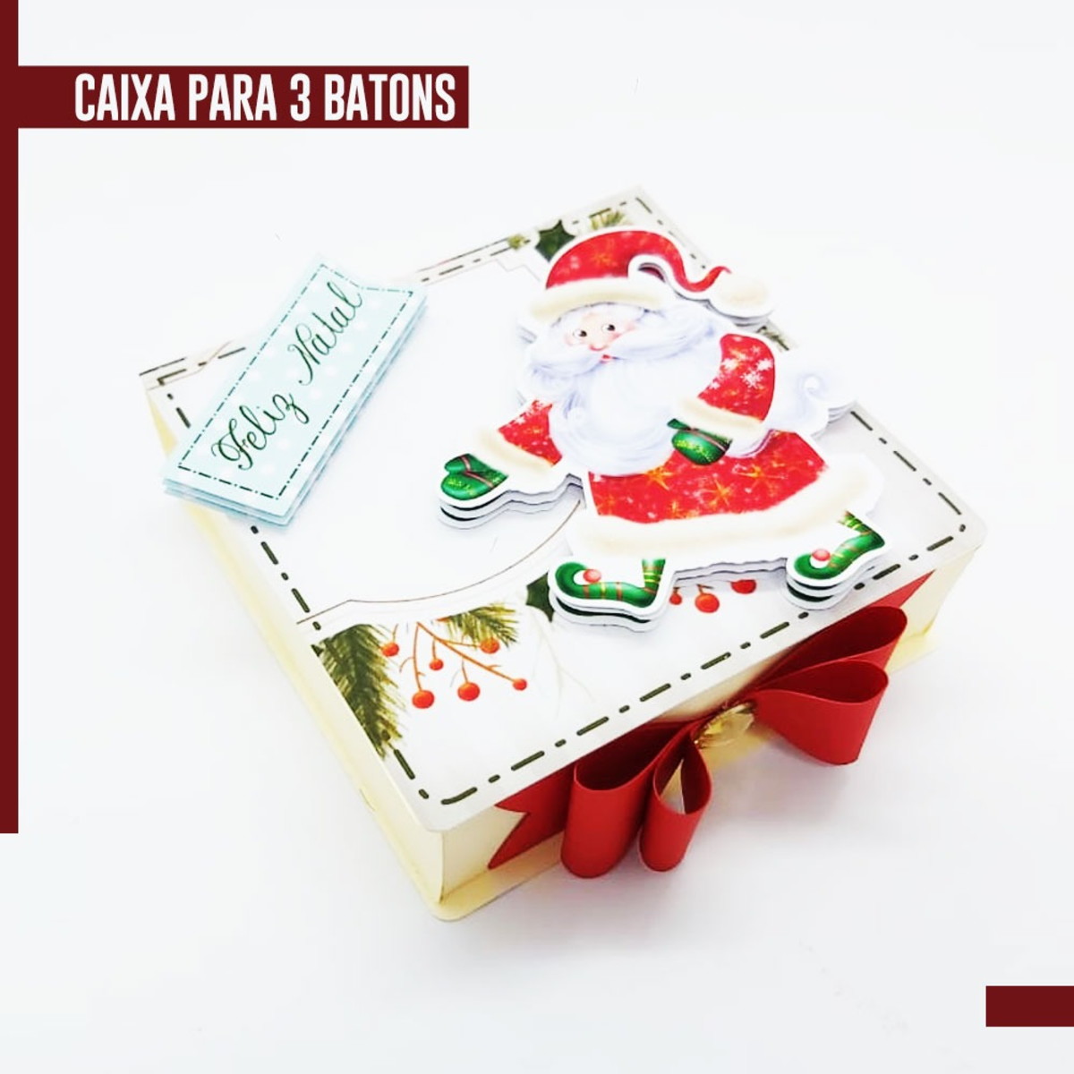 Arquivo de Corte Caixa Mensagem Natal - Imagem 2