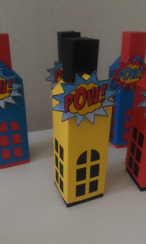 Arquivo de Corte Caixa Predio Super Herois Studio e pdf