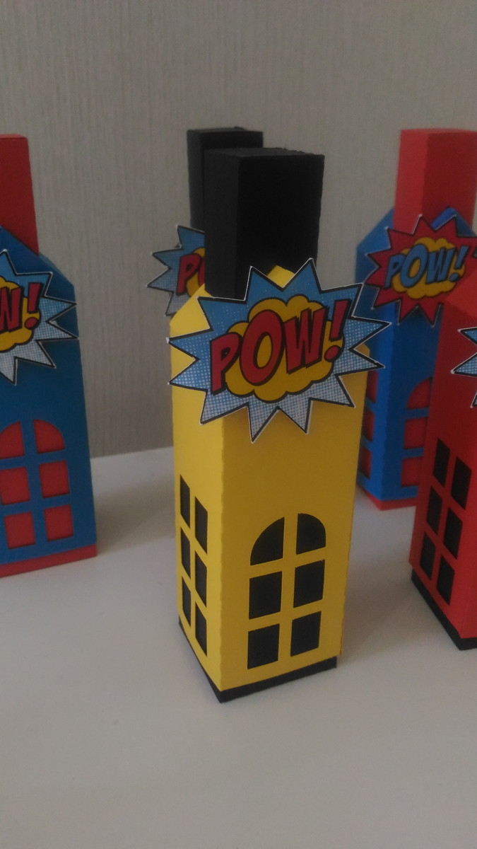 Arquivo de Corte Caixa Predio Super Herois Studio e pdf